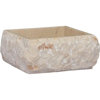 vidaXL 30x30x13 cm cream marble (149174)