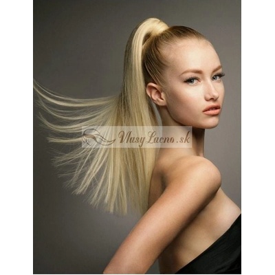 Clip-in cop 60 cm kanekalon najsvetlejšia blond