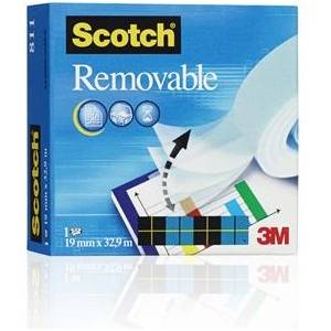 3M Самозалепваща лента, 19 mm x 33 m, подвижна, 3M SCOTCH "Removable 811 (7100402344)