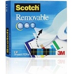 3M Самозалепваща лента, 19 mm x 33 m, подвижна, 3M SCOTCH "Removable 811 (7100402344)