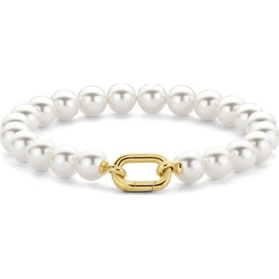 Ti Sento Perlový náramek se zlaceným zapínáním 23036YP