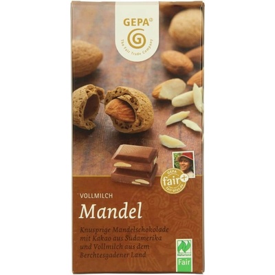 Gepa mléčná s celými mandlemi 100 g