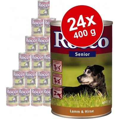 Rocco Senior jehněčí & jáhly 24 x 400 g