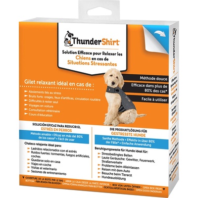 Thundershirt ThunderShirt® успокояваща жилетка размер XS сиво куче