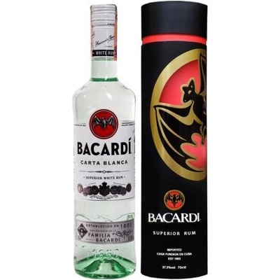 Bacardi Carta Blanca 37,5% 0,7 l (tuba)