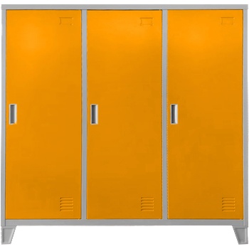 Carmen Метален шкаф Carmen CR-1605-3 JZ - сив / оранжев