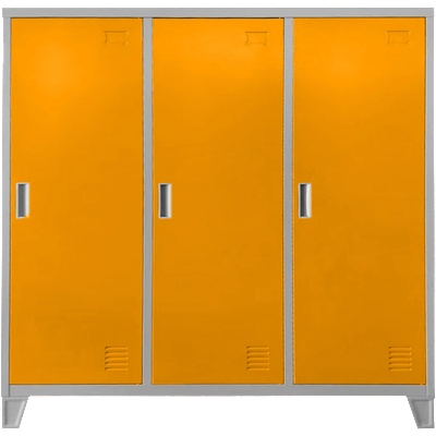 Carmen Метален шкаф Carmen CR-1605-3 JZ - сив / оранжев