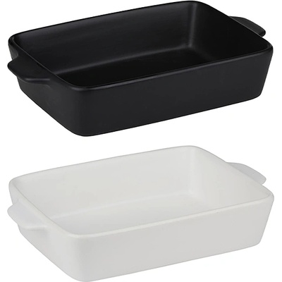 Alpina ТАВА ЗА ПЕЧЕНЕ ПРАВОЪГЪЛНА ALPINA 28x18см ЧЕРНА/БЯЛА (871125258616)