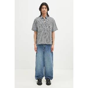No Problemo Памучна тениска с яка Mini Problemo SS Work Shirt - Denim (NP4011303)
