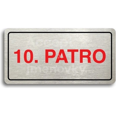 ACCEPT Piktogram 10. PATRO - stříbrná tabulka - barevný tisk