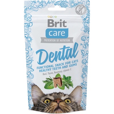 BRIT Care Snack Dental z morčacieho mäsa pre mačky 50 g