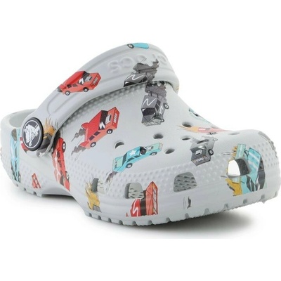 Crocs pantofle dětské žabky Classic šedé