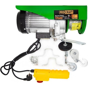 Procraft Телфер - подемник / електрическа лебедка procraft tp600, 1020w, 300/ 600 кг (uni-08695)