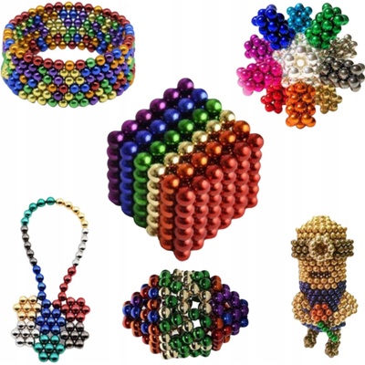 Verta Magnetické kuličky 216 ks 3 mm, vícebarevné