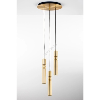 JUPITER 2019 - Пендел ALAS 3xGU10/10W/230V златист (10702019)