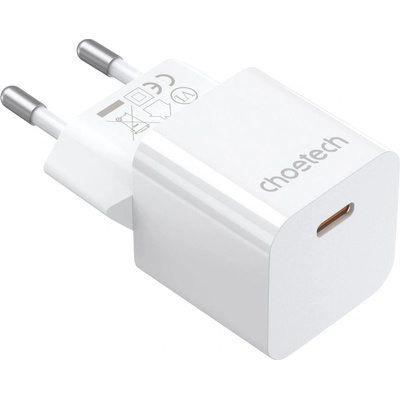 Choetech Зарядно устройство Choetech, 20W, USB - C, Бял (01.01.02.XX-PD5010-EU-WH)