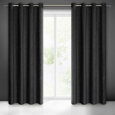 Takoy Záves ISLA z matného zamatu s žakárovým geometrickým vzorom 140 x 250 cm-HF-386969 | 140 x 250 cm