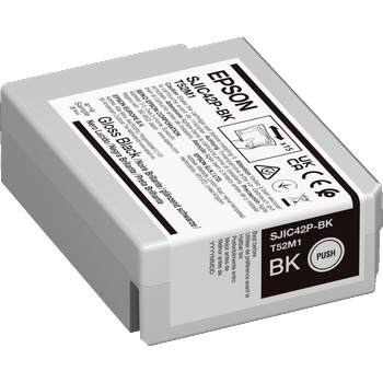 Epson SJIC42P-BK C13T52M140 за ColorWorks, лъскав черен (glossy black) оригинална касета (C13T52M140)