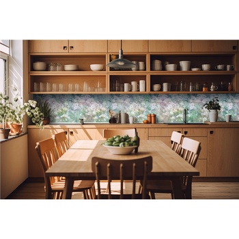 DIMEX ART s. r. o Фототапет за кухня - цъфтяща поляна 420 x 60 см