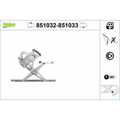 Mechanizmus zdvíhania okna VALEO 851032