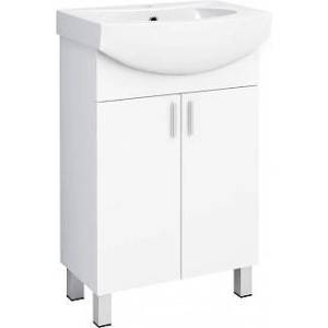 Inter Ceramic Долен шкаф за баня ICP 5535 + 4255, Inter Ceramic, PVC, бял, с умивалник, 55x42x85см (5535 + 4255)