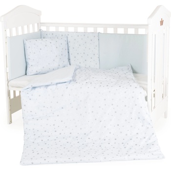 HUGZZZ Спален комплект от 6 части Hugzzz - Nook, 120 x 60 cm, Blue stars (111383)