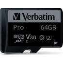 VERBATIM microSDXC UHS-I 64GB 47042
