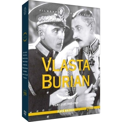 Vlasta Burian 2: Lelíček ve službách Sherlocka Holmesa, Dvanáct křesel + Revizor, Pobočník Jeho Výsosti, U snědeného krámu, Hrdinný kapitán Korkorán, Nezlobte dědečka, Tři vejce do skla, 7 digipac DVD