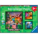 Ravensburger 056217 Minecraft Biomes 3x49 dílků