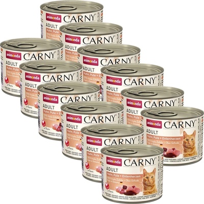 Animonda Carny Adult - Пиле, пуйка и патица 12 x 200 г