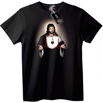 NOONEBRAND Тениска Свещено сърце Исусово - 2XL, White
