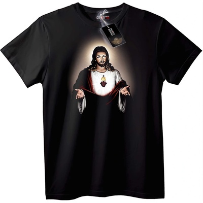 NOONEBRAND Тениска Свещено сърце Исусово - 2XL, White