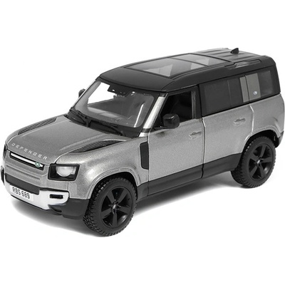Bburago Land Rover Defender 110 2022 šedý 1:24
