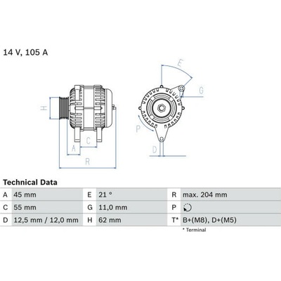 generátor BOSCH 0 986 042 780