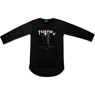 Chlapčenské tričko Theory s dlhým rukávom Čierna