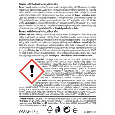 Ideal Duha barva na textil černá 15 g – Zboží Dáma