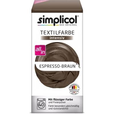 SIMPLICOL farba na textil Espresso hnedá 150 ml + 400 g
