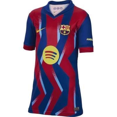 Nike Dri-FIT FC Barcelona Stadium 4th 2025/26 Kids modrá
