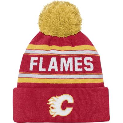 Fanatics dětský kulich Calgary Flames Jacquard Cuffed Knit