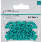Deepcool Силоконови пиксели DeepCool PIXEL, 5.4 x 5.4 x 4 мм, 100 броя, кутии с пиксел дизайн, зелени (R-PIXEL-GB100-G-1)