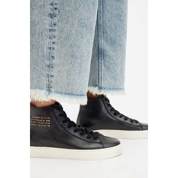 AllSaints Кожени кецове AllSaints Tana High Top в черно W110FB (W110FB)