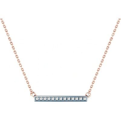 SAVICKI Колие Savicki: розово злато, диаманти