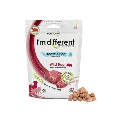 FanconFood I´m Different snack mrazem sušené pamlsky s divočákem 40 g