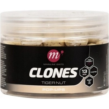 Mainline Plávajúce Boilies Clones Pop Ups 150ml 13mm Tiger Nut