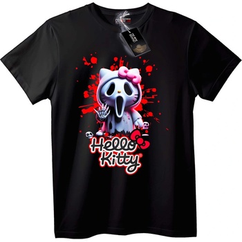 NOONEBRAND Тениска Hello Kitty маска Писък - L, White
