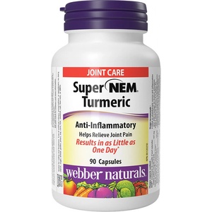 Webber Naturals Кости и стави - НЕМ® Яйчена мембрана + Куркума и черен пипер х 90 капсули (3914 wn)
