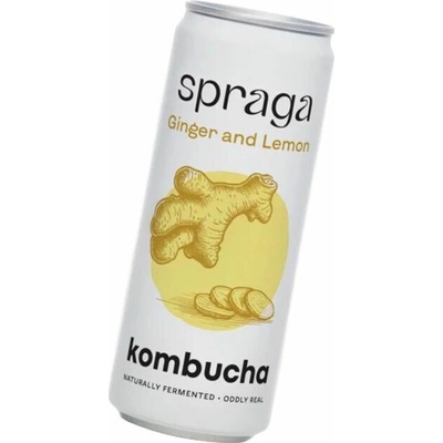 Spraga Kombucha Ginger and Lemon 330 ml