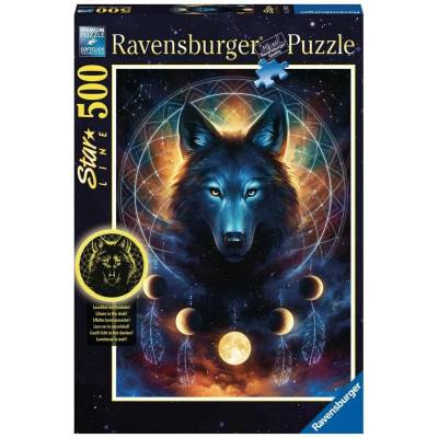 Ravensburger svítící Vlk a měsíce 13970 500 dílků