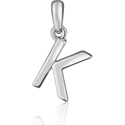 JVD strieborný prívesok písmeno "K" SVLP0948XH2000K