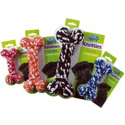 PET BRANDS Играчка от въже Pet Brands Knotty Bone - Плътен кокал - възли, размер M 11x18x3, 5 cm, Англия KMB75